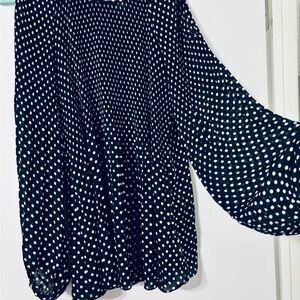 Black and White Polka Dot Blouse
